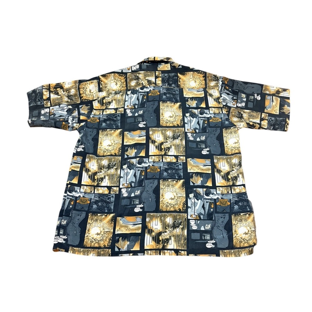South Pole Men's Short Size XXL Shortsleeved Button Up Shirt Vintage Graphic Y2K - Picture 2 of 6